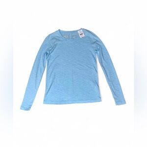 J Crew Sky Blue Long Sleeve Tee Shirt size XXS NWT